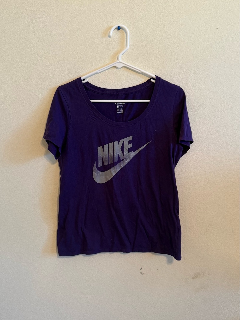 Nike Women's Purple Short Sleeve Logo Tee